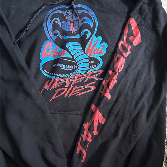 NWT!!! Cobra Kai black hoodie. - Picture 2 of 4